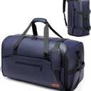 Garment Bags for Travel,45L Carry on Convertible Garment Duffle bag for Men Women - 3 in 1 Hanging Suit Travel Bag with Shoulder Strap (Blue)