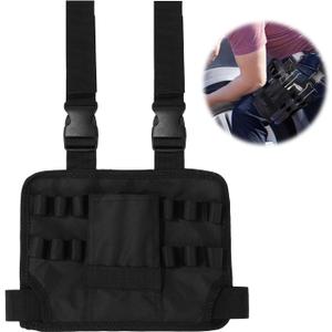 Oxford Cloth Tool Bag with Leg Strap - Multipurpose Repair Tool Bag - Black