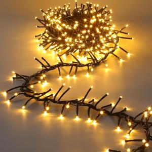 Marchpower Christmas Cluster Lights, 300LED 9.8FT Chasing Christmas Firecrackers String Lights with 8 Flow Modes, Waterproof Plug in Twinkle Fairy Lights for Xmas Tree Garland Window Indoor Outdoor