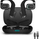 Monster Clarity Air 2.0 Open Ear Wireless Earbuds, Air Conduction, Touch Controls, Built-in Microphone, 28H Playtime, Lightweight Comfortable Fit, Built-in Ear Hooks, Running