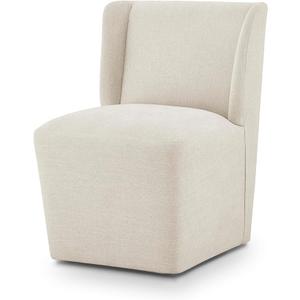KISLOT Upholstered Dining Chairs Set of 1 with Casters, Cream Beige
Wingback Modern Dining Room Chairs with Rollers, Armless Side Chair with Easy-clean Linen Look Fabric for Kitchen Dining Room
