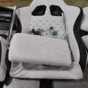 GTPLAYER Gaming Chair, Computer Office Chair with Pocket Spring Cushion, Linkage Armrests and Footrest, High Back Ergonomic Computer Chair with Lumbar Support Task Chair with Footrest (Frostedgray)