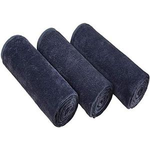 Gym Towels for Men & Women Microfiber Sports Towel Set Fast Drying & Absorbent Workout Sweat Towels for Fitness,Yoga, Golf,Camping 3-Pack Gift Present (Grayx3)