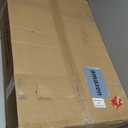 Portable Dog Fence with Door for Indoor Outdoor Use, Free Standing Dog Gate Foldable Design, Metal Black 32" Tall, Expandable 6 Panels Use for Yard, Stairs, Front