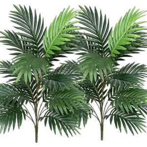 Artificial Palm Tree 30" Tall UV Resistant Tropical Areca Faux Plants Monstera Leaves Floral Arrangement Safari Leaves Party Suppliers Decorations