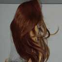 Cooper Blond Wear and Go Glueless Wigs Pre Plucked Pre Cut for Beginners Synthetic Lace Front Wigs For Woman With Bangs Long layered Straight 26 Inch Ginger Highlights 3 Seconds to Wear