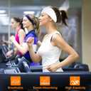 RITOPER Workout Wide Headbands for Women Non Slip, Super Soft Yoga Running Exercise Head Bands, Elastic Sweat Band Hair Bands for Women's Hair, Womens Solid Headband Hair Wrap