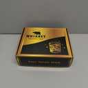 Whiskey Smoker Kit with Torch - 6 Natural Wood Chips Flavors, 2 Glasses, 2 Ice Molds - Cocktail Smoker Infuser Kit, Old Fashioned Smoker Kit, Birthday Bourbon Whiskey Gifts for Men, Dad(No Butane)