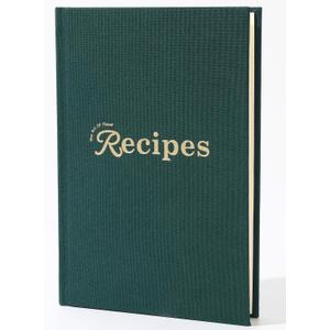 Recipe Notebook to Write in Your Own Recipes & Premium Hardcover Cookbook - 176 Page Blank Recipe Book for Family Chefs, Lasting Keepsake Gift Forest Green (Flat binding)
