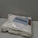 Unique Beige White 86 Inch Bedroom Curtains 2 Panel Sets, Modern Pinch Pleat Linen Sheer Viral Curtain Light Filtering Heavy Window Drapes with Hooks Rings Ceiling Track Aesthetic for Nursery/Sunroom, 40"W x 86"L