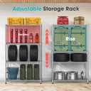 24"Depth Metal Wire Shelving Unit Metal Shelf Adjustable Storage Rack Kitchen Storage shelves 4 Tier Commercial Heavy-Duty 2200 LBS Sturdy Standing Steel for Home Garage Pantry 24"Dx 30"Wx59"H