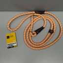 Fida Durable Slip Lead Dog Leash, 6 FT x 3/8" Heavy Duty Dog Loop Leash, Comfortable Strong Rope Slip Leash for Small Dogs and Puppies, No Pull Pet Training Leash with Highly Reflective (3/8", Orange)