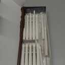 Christmas Flameless Floating Candles with Wand,20Pcs Magic LED Candles Remote and String, Christmas Hanging Taper Window Candles Decorations with Battery Operated for Party Birthday Indoor Xmas