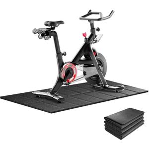 THAILE Exercise Bike Mat, Compatible with Peloton Bikes, 63"x30", Bike Trainer Mats, Mat for Indoor Stationary Spin Bikes Treadmill Walking Pad on Hardwood Floor Carpet Protector