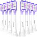 DINATIS 10 Pcs Replacement Toothbrush Heads for Philips Sonicare Electric Toothbrush C3 G3 W3,2/3 Series,ProtectiveClean 4100/5100/6100,ExpertClean 7500,DiamondClean 9300/9500,FlexCare,Click-On