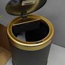 Smart Bathroom Trash Can Garbage Can with Lid, 2.8 Gallon Motion Sensor Trash Bin for Bathroom, Kitchen, Small Mini Trash Cans Black Automatic Diaper Trash Can-Dark Gray