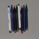 WRITECH Retractable Gel Ink Pens: 8ct Black Ink 0.5mm Fine Point Tip Click Pen for Smooth Writing Journaling Note Taking Sketching No Smudge & Smear