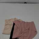 INNERSY Women's Seamless No Show Hipster Panties Invisible Light Underwear 3-Pack (Size X-Large, Black/Brick Red/Nude)