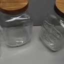 mustry Glass Drink Dispenser for Parties, 1 Gallon Beverage Dispenser with Stand and Spigot Solid Stainless Steel, Used as Lemonade Dispenser Sun Tea Jar Kombucha Jar, Set of 2