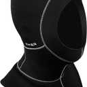 XUKER Neoprene Wetsuit Hood Scuba Diving Hood 5mm 3mm for Men Women, Diving Cap Surfing Thermal Hood for Kayaking Snorkeling Swimming Sailing Canoeing Water Sports (XX-Large)