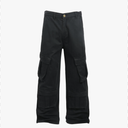 Mens Casual Cargo Pants Baggy Fit Multiple Pockets Loose Wide Leg Streetwear Trousers, Size -Large