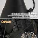 3 Blades Wood Outdoor Ceiling Fan for Patios, Farmhouse Rustic Ceiling Fans, 34" Plug-in Wet Rated Outdoor Gazebo Fan for Exterior House Porch Patio, Waterproof,F248