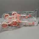 Double Doll Stroller for Twin Dolls & Toddlers - 25' Floral Tandem Play Toy Stroller