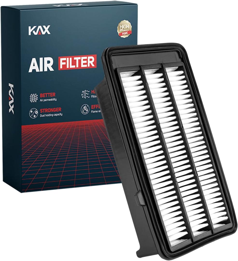 KAX Engine Air Filter, CA12050 Replacement for Civic 2016 2017 2018 2019 2020 2021, CR-V 2017-2023, Advanced Air Filter Media, Increased Acceleration