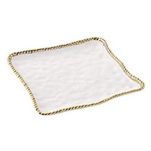 Amazon.com | Pampa Bay Golden Salerno Porcelain Square Serving Platter: Platters