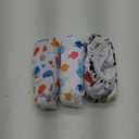 Babygoal Swim Diapers 3 Pack for 8M-3T Babies and Toddlers, Reusable Adjustable Washable for Baby Girl and Boy Swimming Lessons-Fish,Duck L