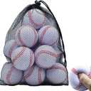 Magicorange Baseball, Foam Baseball Practice Training Baseballs Unmarked Baseball Soft Toss, Batting, Fielding, Hitting, Pitching