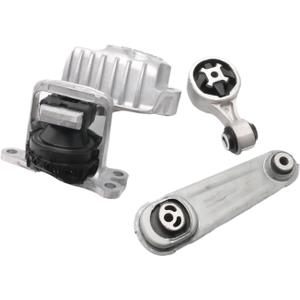 112105HA0A 113604BA0B A4367 A4376 3PCS Engine Motor Mount and Torque Strut Mount Set Fits for Nissan Rogue 2014 - 2020 X-Trail 2014 - 2019, Renault Koleos 2017 - 2019 2.5L