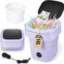 Mini Washing Machine 16L Foldable Small Washer for Underwear, Socks, Baby Clothes - 3 Cleaning Modes with Spin Dryer Basket Ideal for Apartment, RV, Travel, Dorm