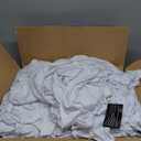 Craft And Party 100 Pack White Spandex Folding Chair Covers, Stretch Polyester Slipcovers for Wedding, Party & Dining Chairs  Flat Front Design, Universal Fit