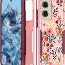 for Moto G Stylus 5G 2024 Case Women - Cute Girls Phone Cover Girly Aesthetic Design Floral Flower Heavy Duty Protective Shockproof Military Grade for Motorola Moto G Stylus 5G 2024 Cases