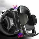 Car Cell Phone Holder Mount for Jeep Wrangler (2007-2024) JL JK 4XE Gladiator (2020-2024) Rubicon Sahara JKU Sport S Mojave X Accessories Circular Air Vents Cellphone Mobile Phone Stand Mini Cooper