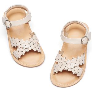 GINFIVE Toddler Girls Sandals Girls Toddler Sandals Little Girls Kids Shoes (Gg35-apricot, 9 Toddler)