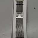 Milanese Loop Band Compatible with Apple Watch Bands Ultra 3/2/1 49mm 46mm 45mm 44mm for Women Men, Parachute-style Buckle Stainless Steel Metal Mesh Strap Bracelet for iWatch Series 11 10 SE 9 8 7 6 5 4