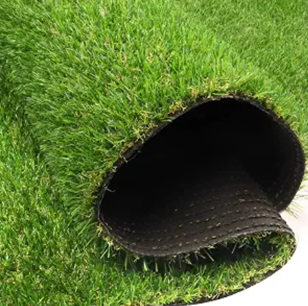 Heyroll Artificial Turf Grass Indoor Outdoor 7 ft x 15 ft, 0.8 inch Realistic Synthetic Fake Grass, Artificial Lawn Rug Dog Pets Mat, Turf Carpet for Patio Landscape Backyard, Custom Size