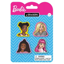 Barbie Erasers 4 Erasers Pack of 5 (ages 5+)