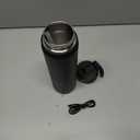 24 oz Insulated Water Bottle with Straw, Stainless Steel Double Wall Vacuum bottle Lid Leak Proof, Wide Mouth Lid, Keep Cold and Hot