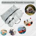 Vacuum Bags for Travel, Professional IP67 Reusable Vacuum Compression Bags for Travel Suitcases and Backpack, Durable Space Saver Bag (2 PACK, No Pump)