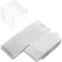 Healifty 50Pcs Transparent Plastic Rectangular present Boxes with Lid Clear Folding Candy and Small Present Packaging for Parties Weddings and Events