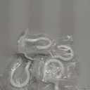 [UPGRADED] 200LBS 4Pcs Rotatable Ceiling Hooks with 4 Screw Points Plate Base, White Wall Mount Metal Hanger for Hanging Plants, Bird Feeders, Lanterns, Lights, Wind Chimes, Indoor Outdoor Decor