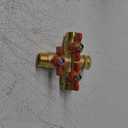 3 Way Hose Splitter, Solid Brass High Volume 3 Way Hose Splitter Valve with Metal Handle, Heavy Duty High Flow Spigot Splitter