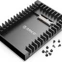 ORICO 2.5 SSD SATA to 3.5 Hard Drive Adapter Internal Drive Bay Converter Mounting Bracket Caddy Tray for 7 / 9.5 / 12.5mm 2.5 inch HDD / SSD with SATA III Interface(1125SS)