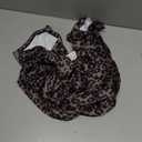 Molilove Womens Cheetah Print Romper Sexy Bodycon Shorts Jumpsuit Long Sleeve Crew Neck One Piece Outfits Y2K Trendy Clothes (Large)