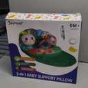 3-in-1 Tummy Time Pillow for Baby 0-6 Months, Detachable Caterpillar Tummy Time Playmat for Newborns, Soft Baby Toys 0-3-6-12 Months, Play Mat for Babies Boy Girl