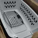 Petmate Pet Porter Fashion Dog Kennel Plastic Crate for Pets 15-20 lbs, Pet Carrier For Home and Travel, Made in USA, 24" L x 14.5" H, Pale Aqua and Black