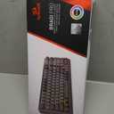 Redragon Wireless Mechanical Keyboard, 3 Mode Gasket Mounted RGB Gaming Keyboard with Volume Knob, Pre-Lubed Linear Switches, MDA-Profile, 98 Keys Hot Swappable Creamy Keyboard for PC/Tablet/Xbox/PS4 (Black Gray)